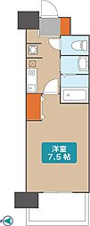 グランカーサ千代田 1Kの間取図画像