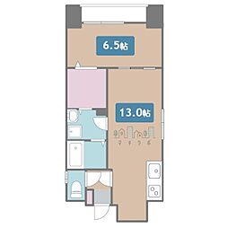 パークレジデンス丸の内駅前 1LDKの間取図画像