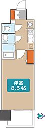 プレサンス大須観音ディオ 1Kの間取図画像