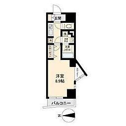 ブランシエスタ金山 1Kの間取図画像