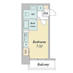 ライブコート丸の内 ワンルームの間取図画像