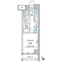ジオステージ本山 1Kの間取図画像