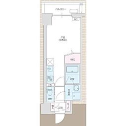 meLiV大曽根 ワンルームの間取図画像
