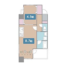 CITYSPIRENagoya-Osu 1LDKの間取図画像