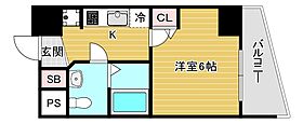 エステムプラザ難波WESTリバークロス  ｜ 大阪府大阪市浪速区幸町3丁目（賃貸マンション1K・14階・20.84㎡） その2