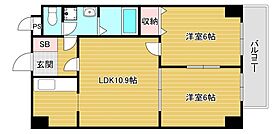 大阪府大阪市浪速区大国2丁目（賃貸マンション2LDK・2階・52.25㎡） その2