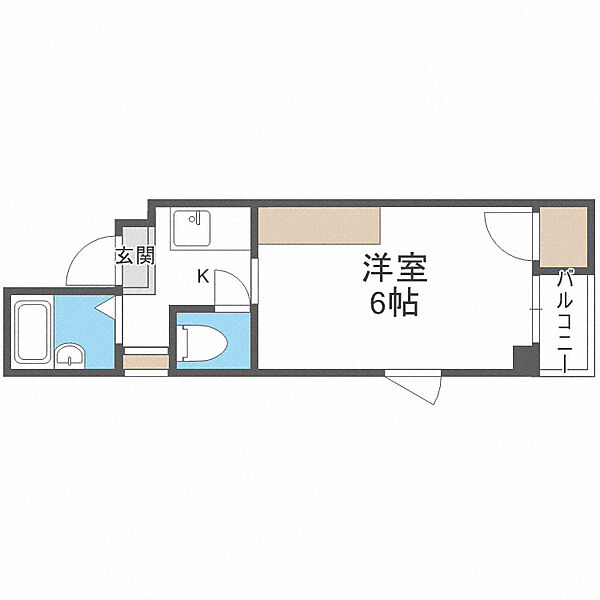 エスポワール波除 ｜大阪府大阪市港区波除4丁目(賃貸マンション1K・4階・17.37㎡)の写真 その2