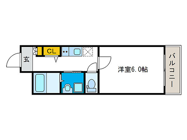 メリー大正 ｜大阪府大阪市大正区三軒家東1丁目(賃貸マンション1K・2階・25.00㎡)の写真 その2