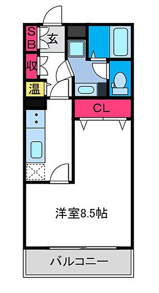 シャトー弁天参番館 ｜大阪府大阪市港区波除2丁目(賃貸マンション1K・10階・29.64㎡)の写真 その2