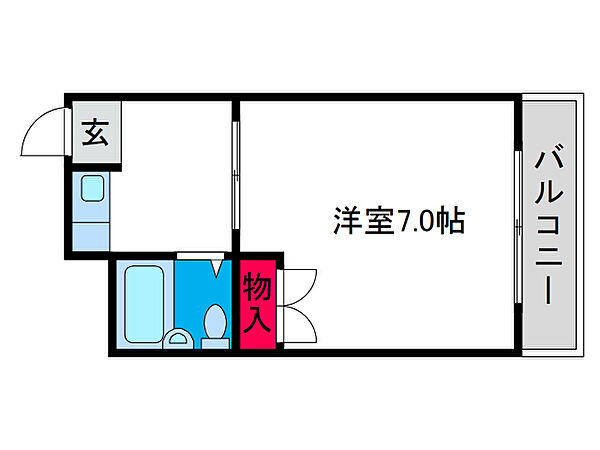 メゾンヒラオ ｜大阪府大阪市大正区平尾4丁目(賃貸マンション1K・5階・19.00㎡)の写真 その2