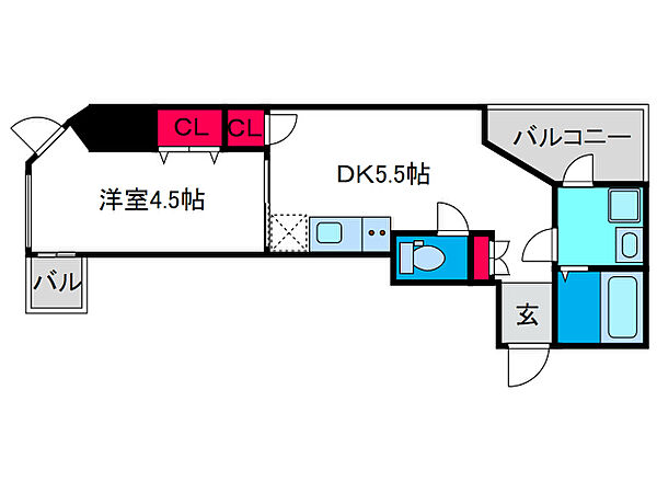 ブランTAT弁天町 ｜大阪府大阪市港区波除3丁目(賃貸マンション1DK・8階・27.84㎡)の写真 その2