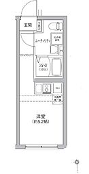 ベルシードステアー亀戸 3階ワンルームの間取り