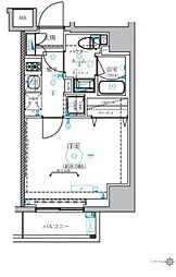 ベルシード蒲田II 5階1Kの間取り