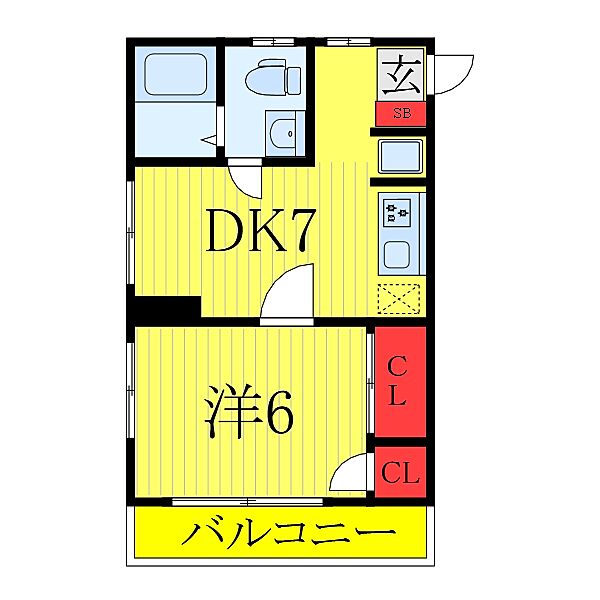 第2グリーンハイツ 204｜東京都北区赤羽西3丁目(賃貸マンション1DK・2階・38.12㎡)の写真 その2