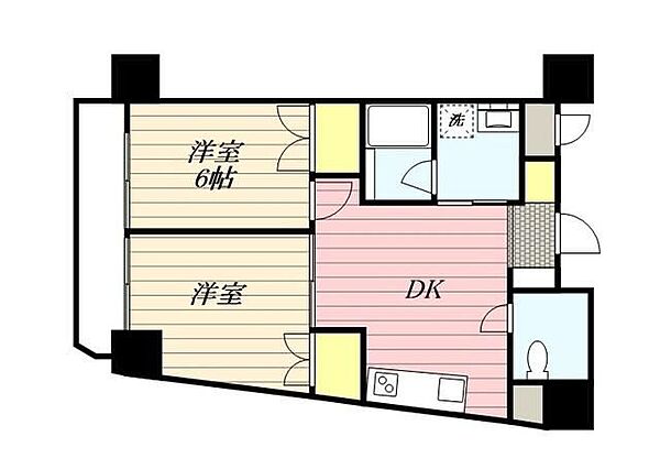 ミリアレジデンス上池袋II 201｜東京都豊島区上池袋3丁目(賃貸マンション2DK・2階・42.75㎡)の写真 その2