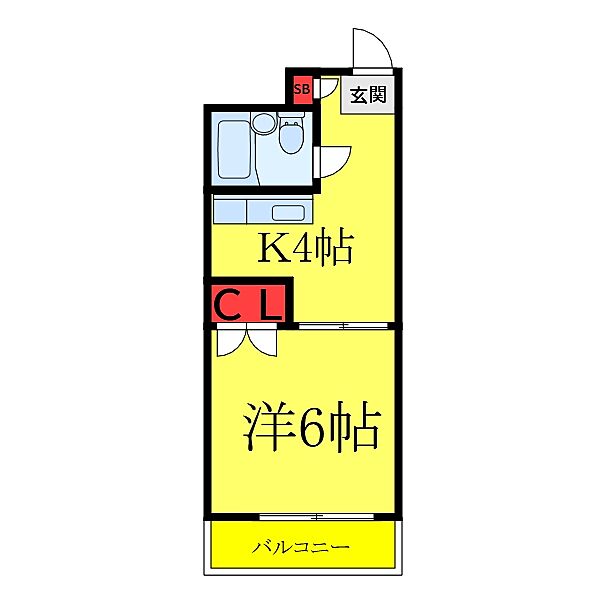 アーバンコロニー滝野川 203｜東京都北区滝野川5丁目(賃貸マンション1K・2階・19.44㎡)の写真 その2