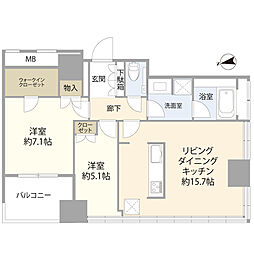 間取図画像 2LDK