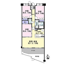 ライフアップ高井戸 3LDKの間取図画像