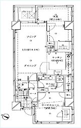 グランドステージ初台 2LDKの間取図画像