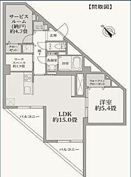 富士見台ハイツ 1SLDKの間取図画像