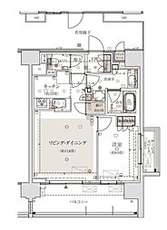 ザ・パークハウス十条 1LDKの間取図画像