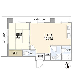 プレミスときわ台 1LDKの間取図画像