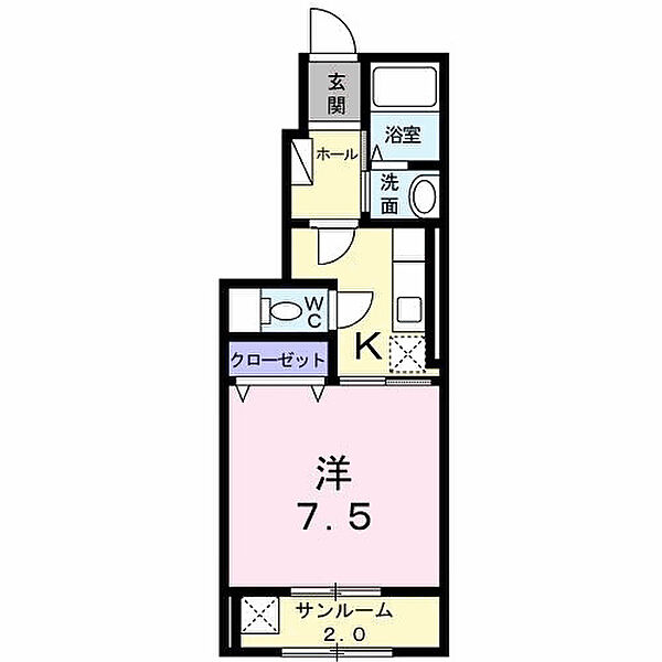フォルトーナ　Ａ 101｜鳥取県倉吉市山根(賃貸アパート1K・1階・30.79㎡)の写真 その2