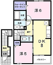 スペランツァ・ソーレ　II 202 ｜ 鳥取県鳥取市気高町新町1丁目68番地（賃貸アパート2DK・2階・49.86㎡） その2