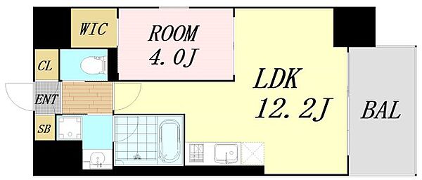 レオングラン本町橋 ｜大阪府大阪市中央区本町橋(賃貸マンション1LDK・13階・40.22㎡)の写真 その2