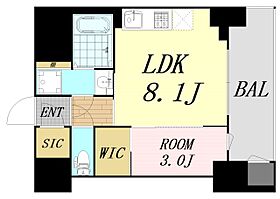 大阪府大阪市浪速区桜川1丁目（賃貸マンション1LDK・13階・31.50㎡） その2