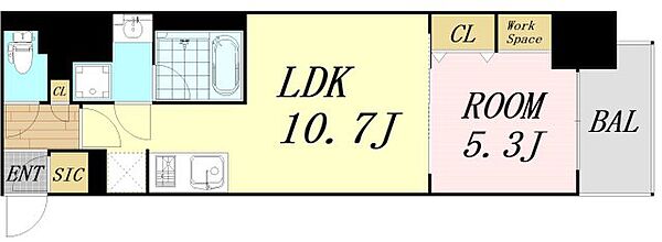 アーバネックス南新町 ｜大阪府大阪市中央区南新町2丁目(賃貸マンション1LDK・5階・38.18㎡)の写真 その2