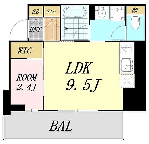 ルフォンプログレ堺筋本町タワーレジデンス ｜大阪府大阪市中央区常盤町2丁目(賃貸マンション1LDK・17階・33.83㎡)の写真 その2