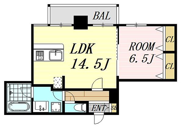 アスール江坂3rd ｜大阪府吹田市江坂町1丁目(賃貸マンション1LDK・11階・34.60㎡)の写真 その2