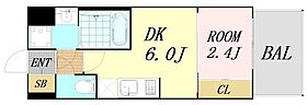 大阪府大阪市淀川区宮原5丁目（賃貸マンション1DK・11階・22.41㎡） その2