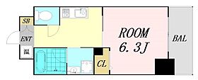 大阪府大阪市浪速区桜川3丁目（賃貸マンション1K・5階・24.00㎡） その2