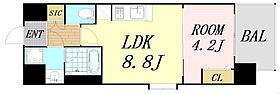 大阪府大阪市東淀川区西淡路1丁目（賃貸マンション1LDK・4階・33.46㎡） その2