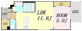 大阪府大阪市東住吉区駒川1丁目（賃貸マンション1LDK・3階・40.00㎡） その2