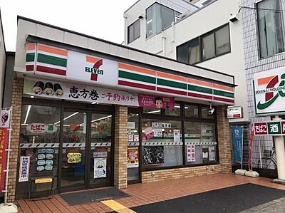 周辺：【コンビニエンスストア】セブンイレブン 大阪新深江駅南店まで128ｍ