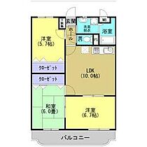 ユーミーアグリ・S II 303 ｜ 栃木県栃木市昭和町9-5（賃貸マンション3LDK・3階・63.17㎡） その2