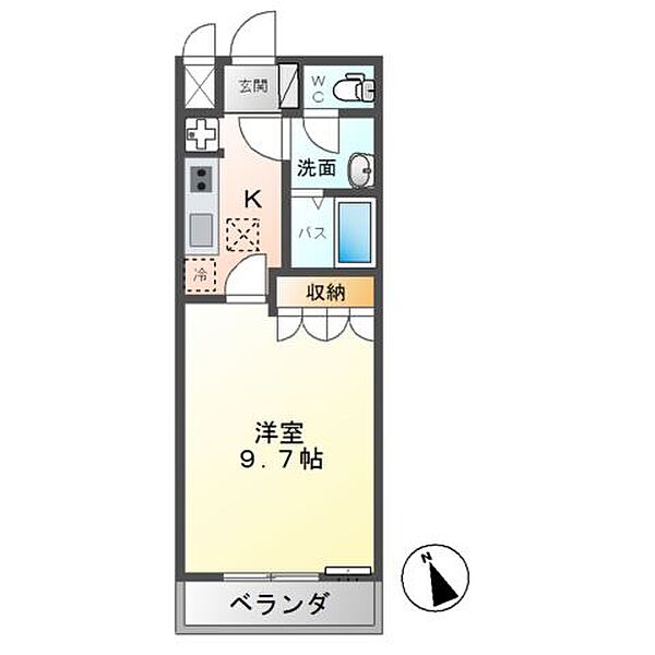 フロントヒルズ 102｜栃木県栃木市平井町(賃貸アパート1K・1階・29.75㎡)の写真 その2