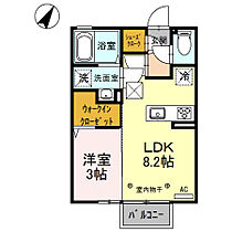 エルヴィータ 105 ｜ 栃木県栃木市平井町216（賃貸アパート1LDK・1階・29.25㎡） その2