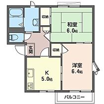 チェリー片柳B 205 ｜ 栃木県栃木市片柳町2丁目48-7（賃貸アパート2K・2階・43.54㎡） その2