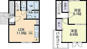 グラシア　B 101 ｜ 栃木県佐野市若宮下町18-10（賃貸アパート2LDK・1階・57.30㎡） その2