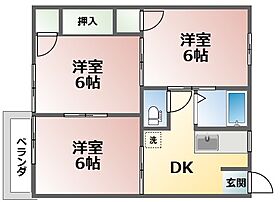 合戦場南ハイツA 202 ｜ 栃木県栃木市都賀町合戦場33-1（賃貸アパート3DK・2階・42.50㎡） その2