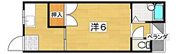 サニーハイツ石津東 1Kの間取図画像