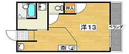 香里さくらハイツ3 ワンルームの間取図画像