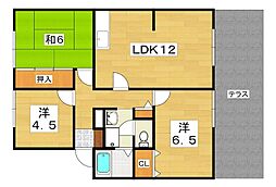 サンビレッジ東神田B棟 3LDKの間取図画像