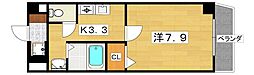 M'PLAZA香里五番館 1Kの間取図画像