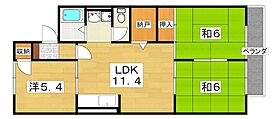 ファミール・フォレスト　B棟  ｜ 大阪府寝屋川市太秦中町（賃貸アパート3LDK・1階・61.50㎡） その2