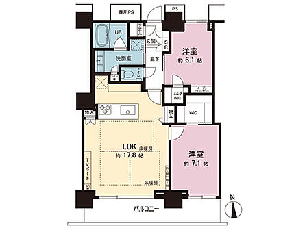 間取図です。図面と異なる場合は現況を優先させていただきます。